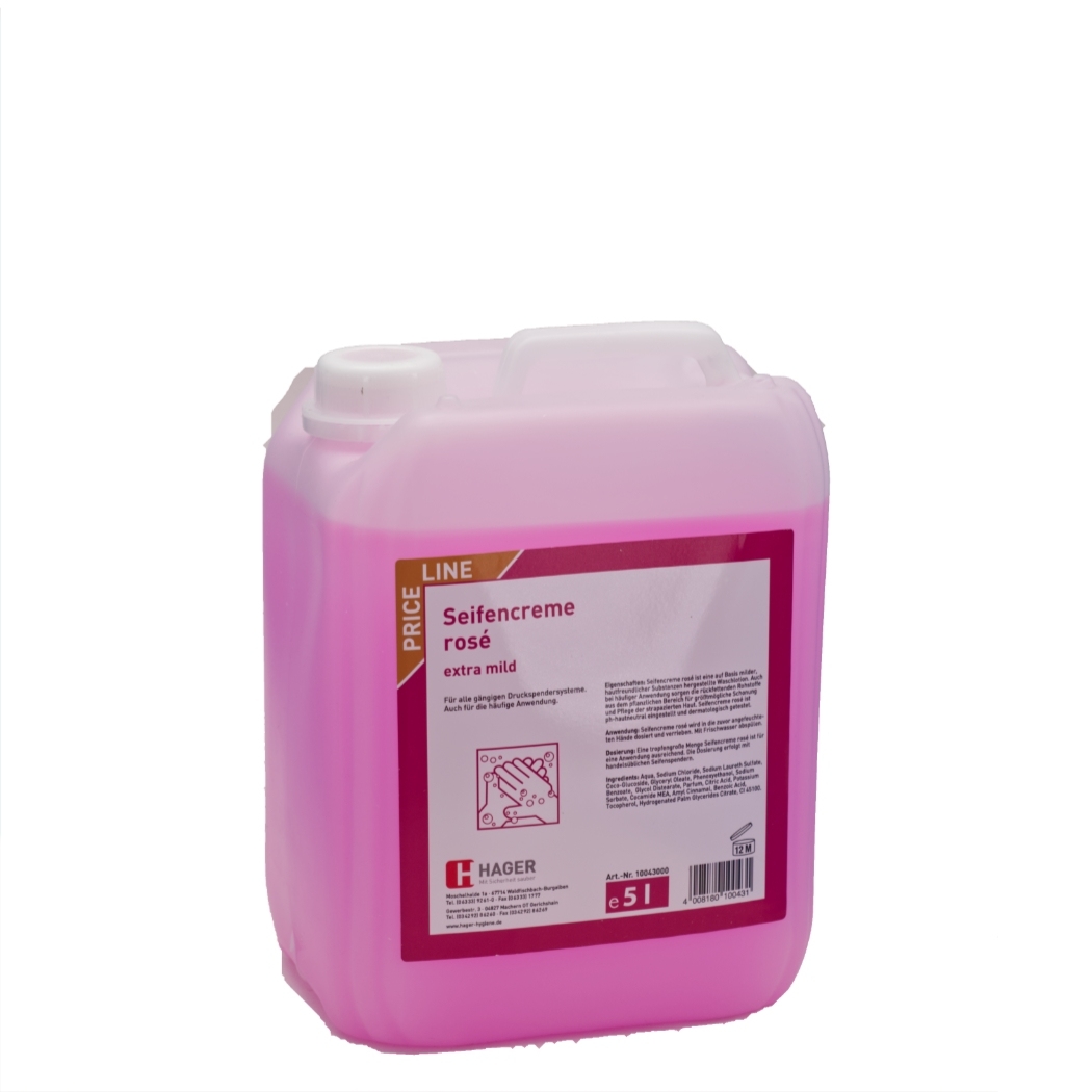 Seifencreme rosa 5 Liter Kanister