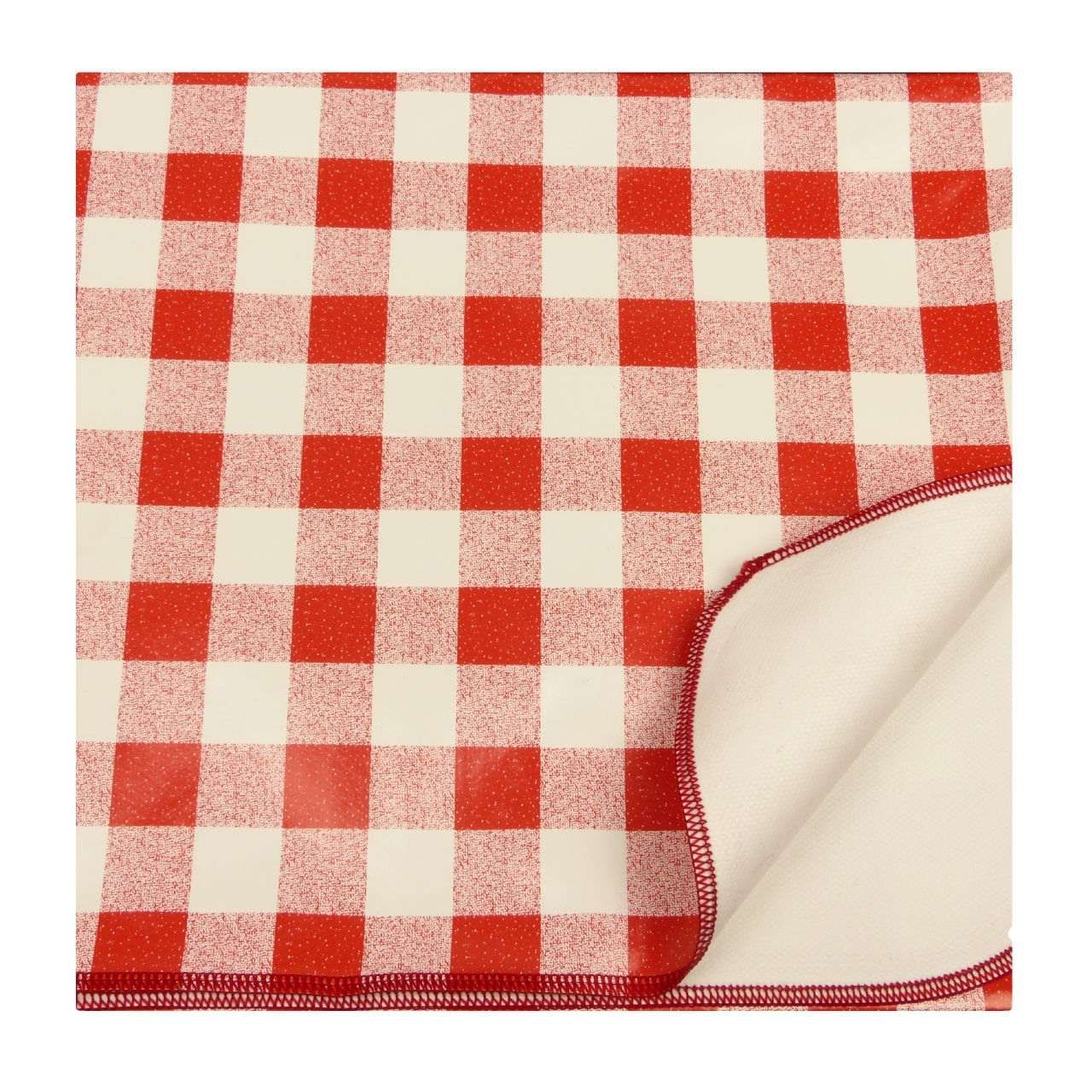 Biergarten Tischdecken, rot-weiß kariert, 0,70 x 2,40 m, 15 µ (my)