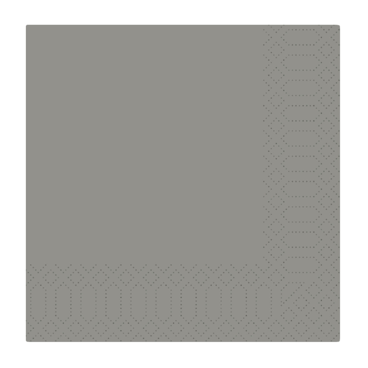 Servietten DUNI 33 x 33 cm, 3-lagig 1/4, granit grey, 156915