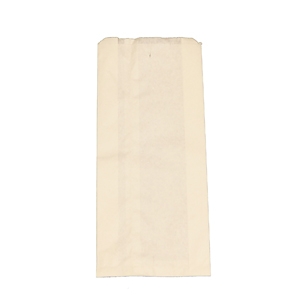 Bäckertüte 2 kg weiß, 16+6x36 cm, Papier-Seitenfaltenbeutel