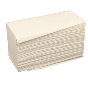 Handtuchpapier Zick-Zack, 2-lg, weiß, 406342 V-Falz