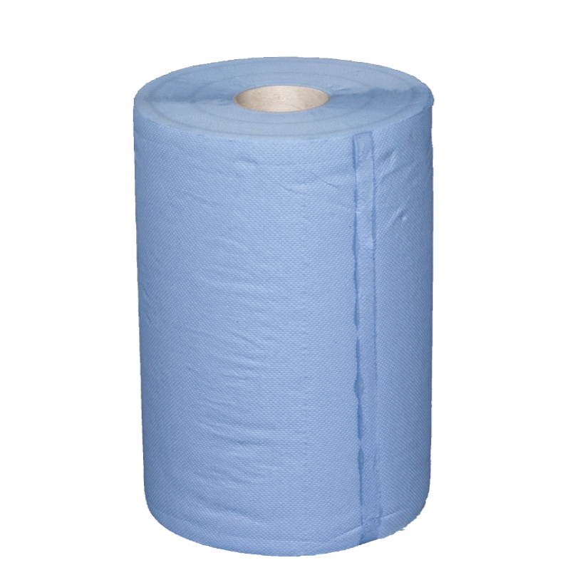 Putzrolle 3-lagig, 500 Blatt, blau, 37 x 36 cm verleimt,  416624