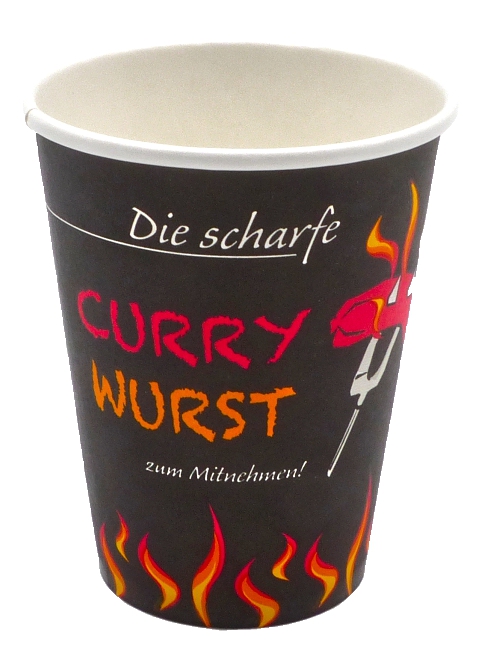 Curry Wurst Becher, 300 ml