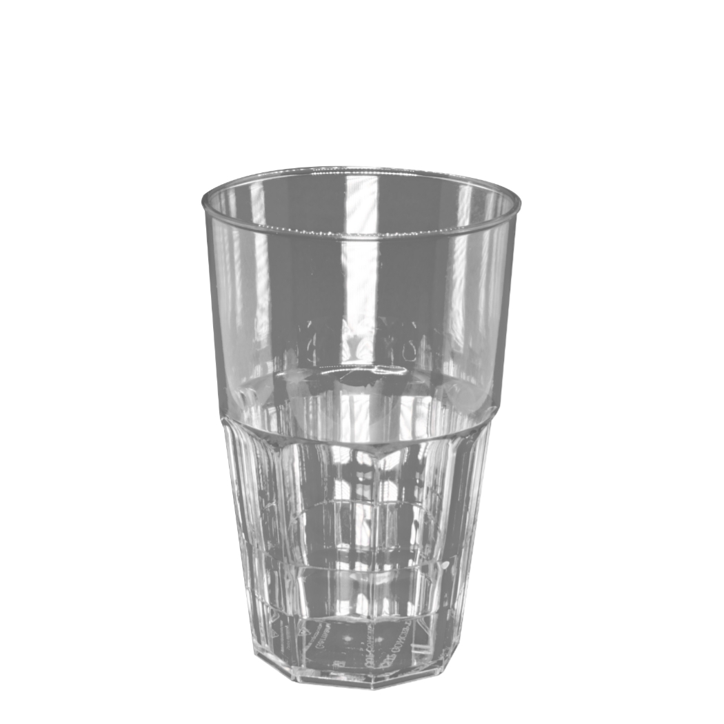 Mehrweg Cocktail-Cup 300 ml glasklar bruchsicher, PC-Kunststoff