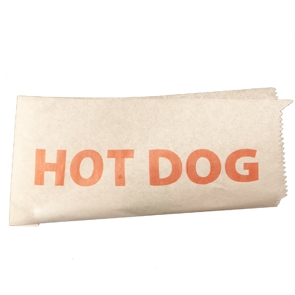 Hot-Dog-Tüten, Motivdruck "HOT-DOG"