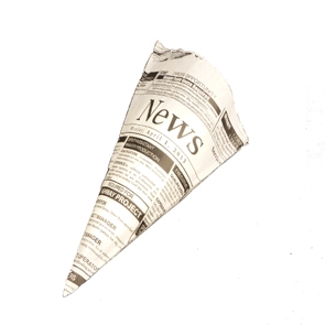 Spitztüten  19 cm Newsprint aus Pergament-Ersatzpapier, 40 g/qm, ca. 125 g