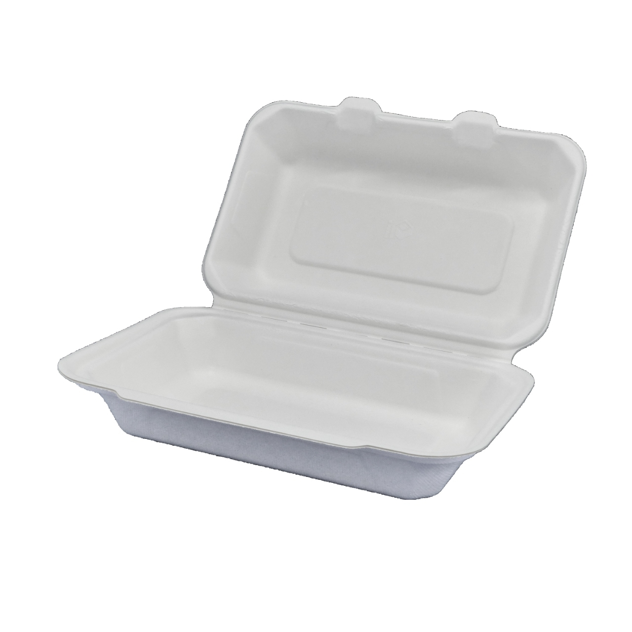 Bagasse Lunchbox groß, 160 x 240 x 72 mm, 1676, IP10 4076, weiß,