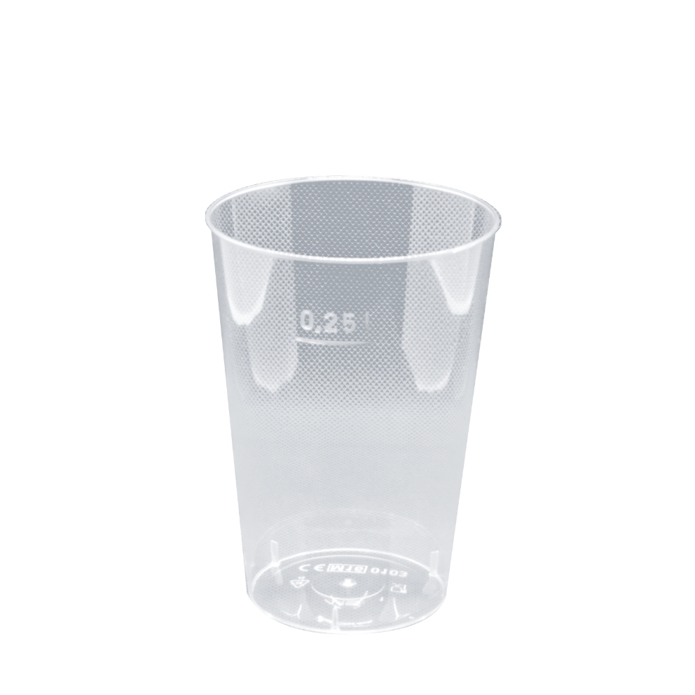 Trinkglas 250 ml PS-Spritzguss