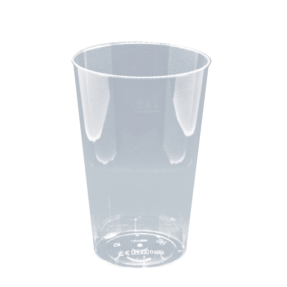 Trinkglas 400 ml PS-Spritzguss