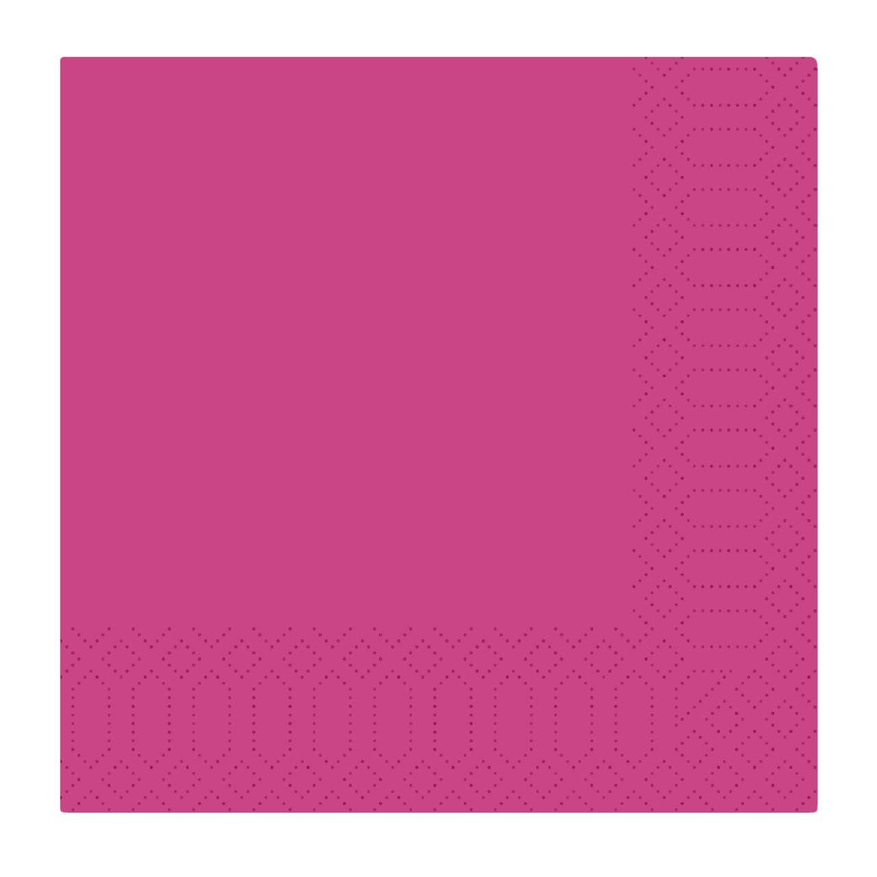 Servietten DUNI 40 x 40 cm, 3-lagig 1/4, fuchsia, 165557