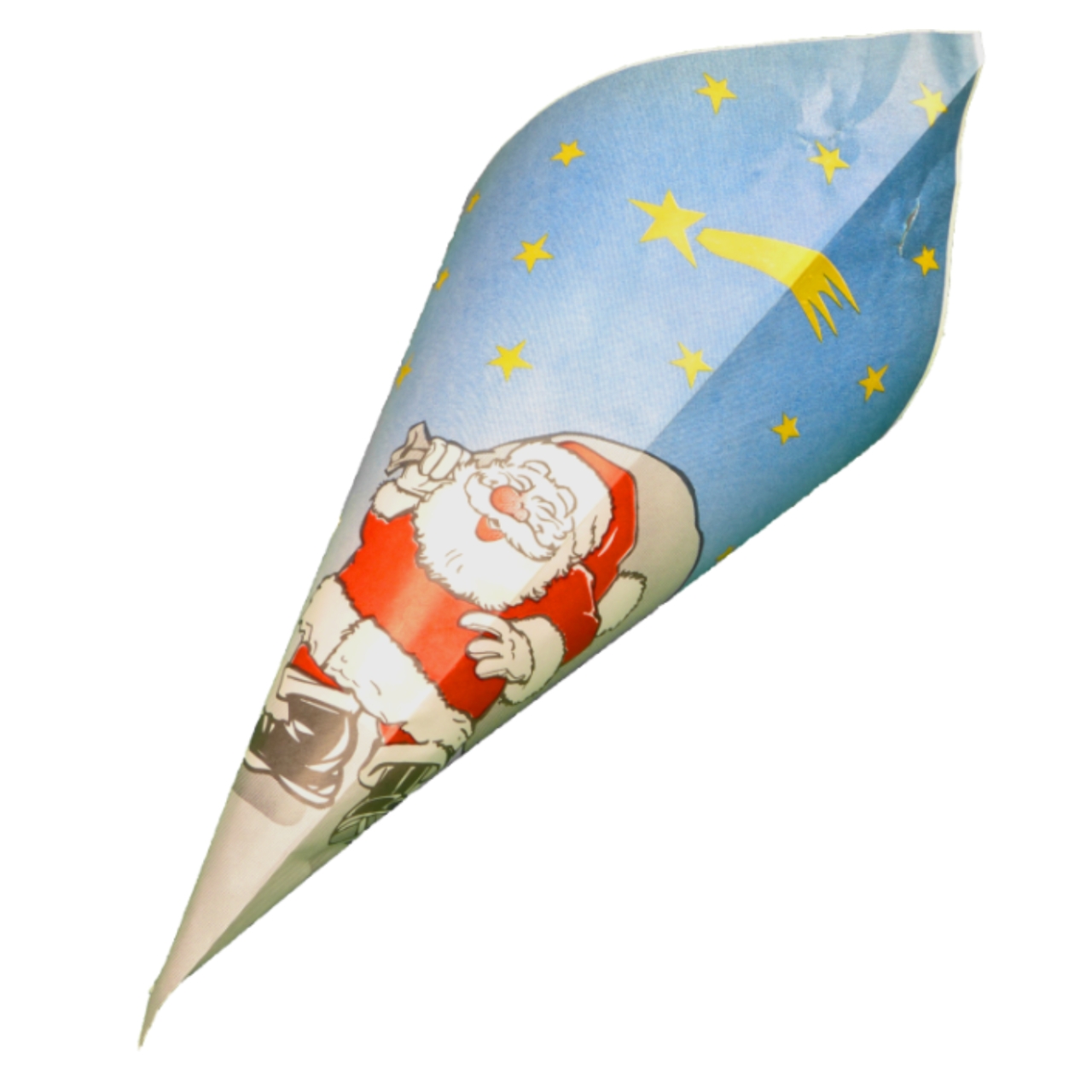 Spitztüten 25 cm, Motiv Weihnachtsmann, Papier