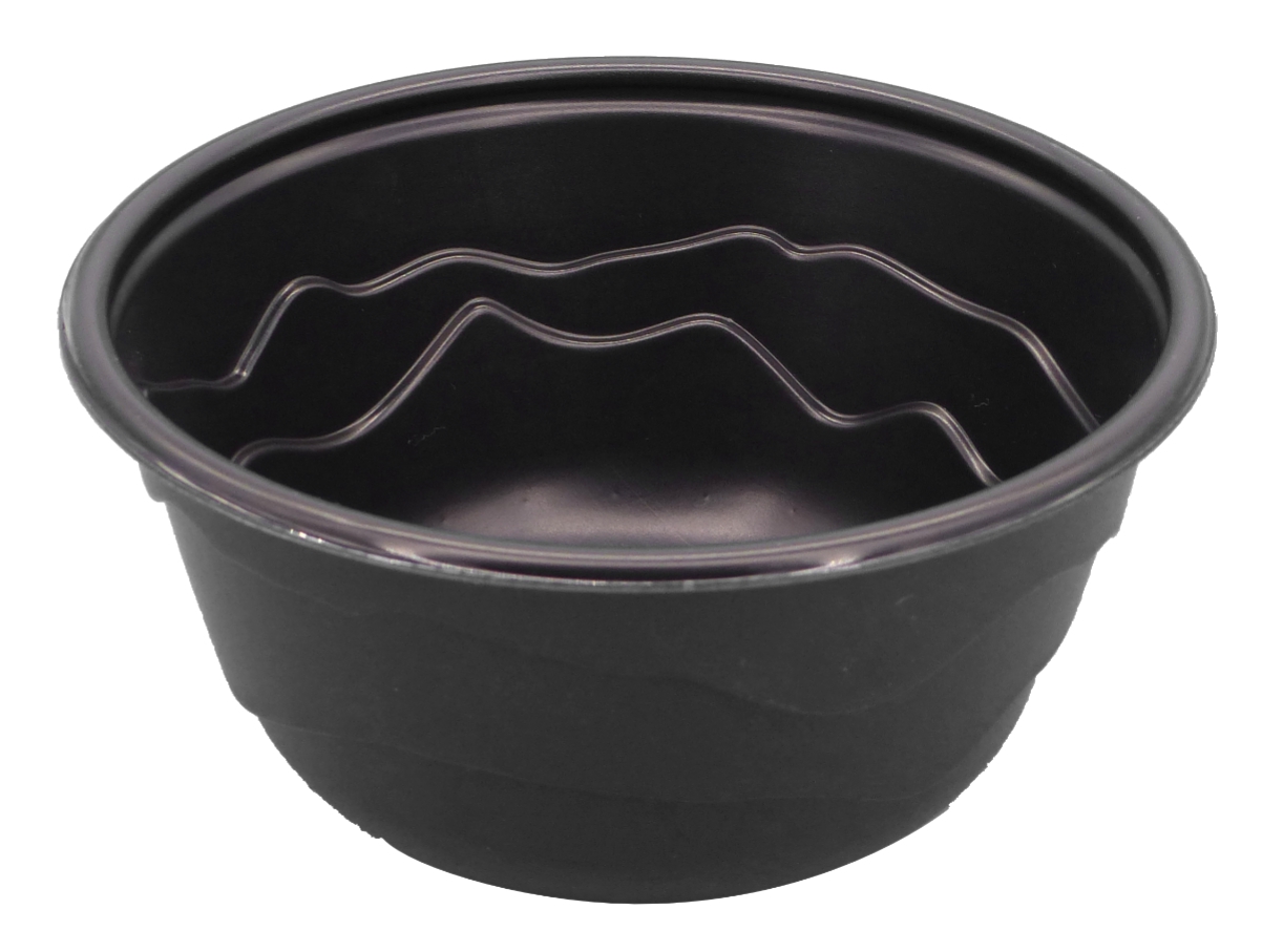 Bowl, Mehrweg, schwarz, 1.300 ml, 180 mm
