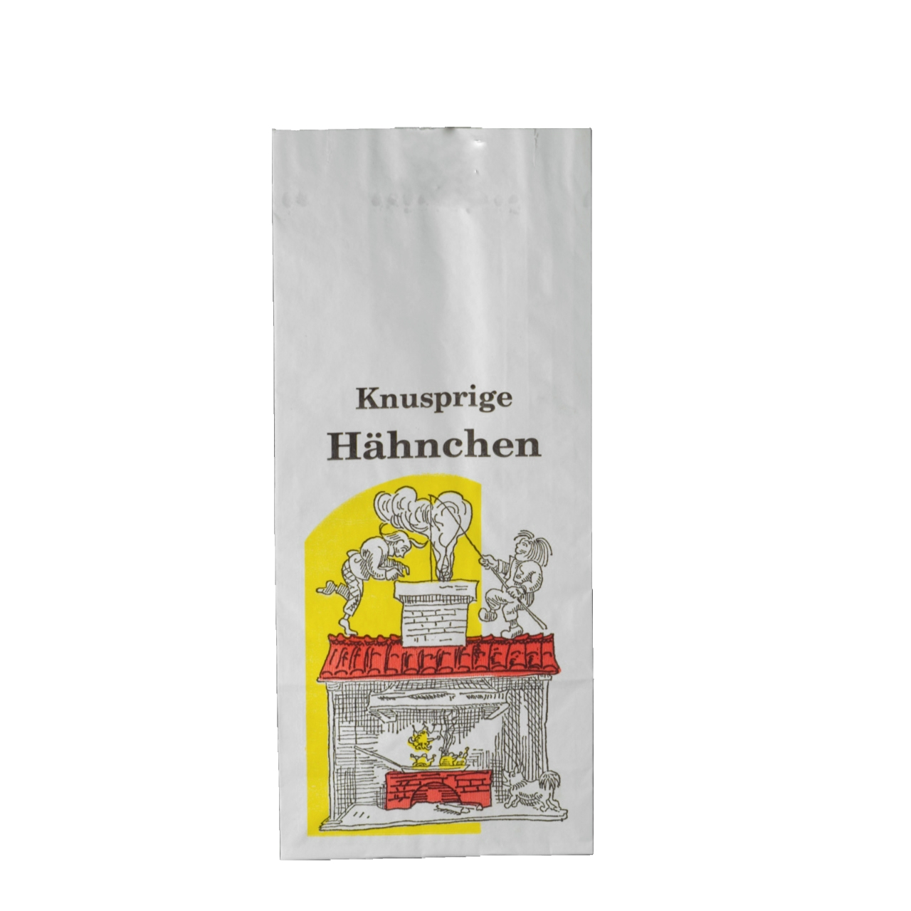 Hähnchenbeutel 1/2, Max und Moritz, 10+6x23 cm, Thermo 3-lagig